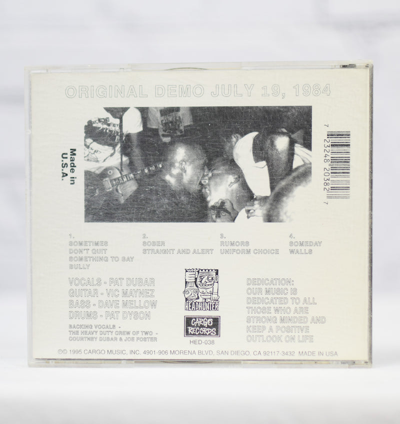 ﻿1995 Headhunter Records - Uniform Choice "Early Demos" CD