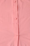 Vintage 80s Pink SHADOWLINE Embroidered Rose Button Nightgown - M