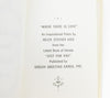 Vintage 50s "WHERE THERE IS LOVE" by Helen Steiner Rice -  Miniature Poetry Greeting Book