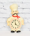 **TESTED/WORKING** Vintage Italian Chef Battery Powered Wall Clock