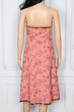 Women's Cynthia Cynthia Steffe Pink Embroidered Strapless Dress - 4
