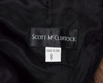 Vintage Scott McClintock Black Satin Strapless Fit and Flare Formal Dress - 8