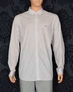 Light Pink Checkered LACOSTE "Classic Fit" Long Sleeve Button Down Shirt - US 18