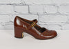 Women's Vintage 50s Jeanne Burgundy Brown Heel Pump Shoes