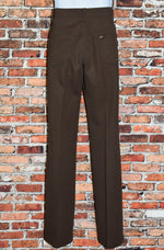 Vintage 70s Brown LEE Polyester Dress Pants