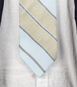 Vintage Mervyn's Men's Collection Blue & Grey Diagonally Striped Necktie