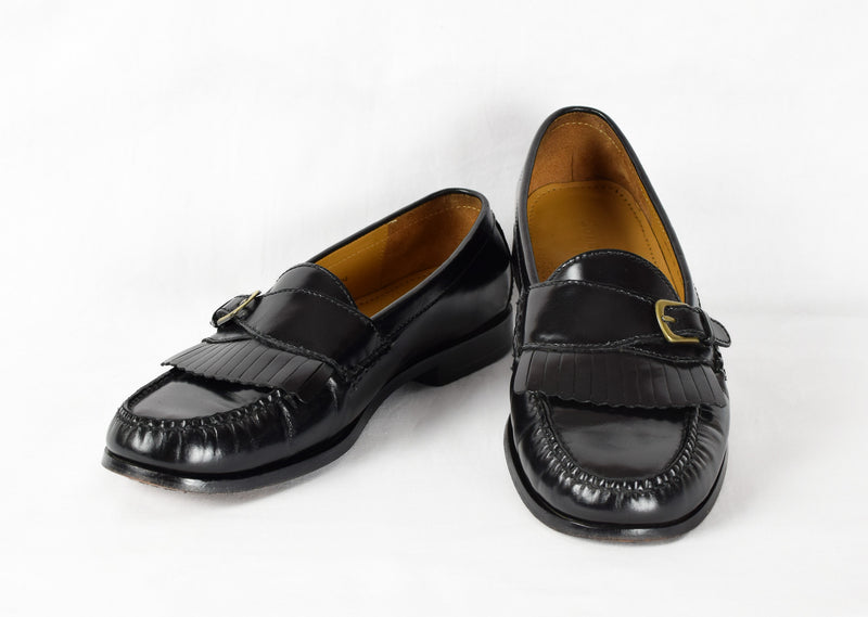 Black COLE HAAN Kiltie Loafer Dress Shoes - 10 D