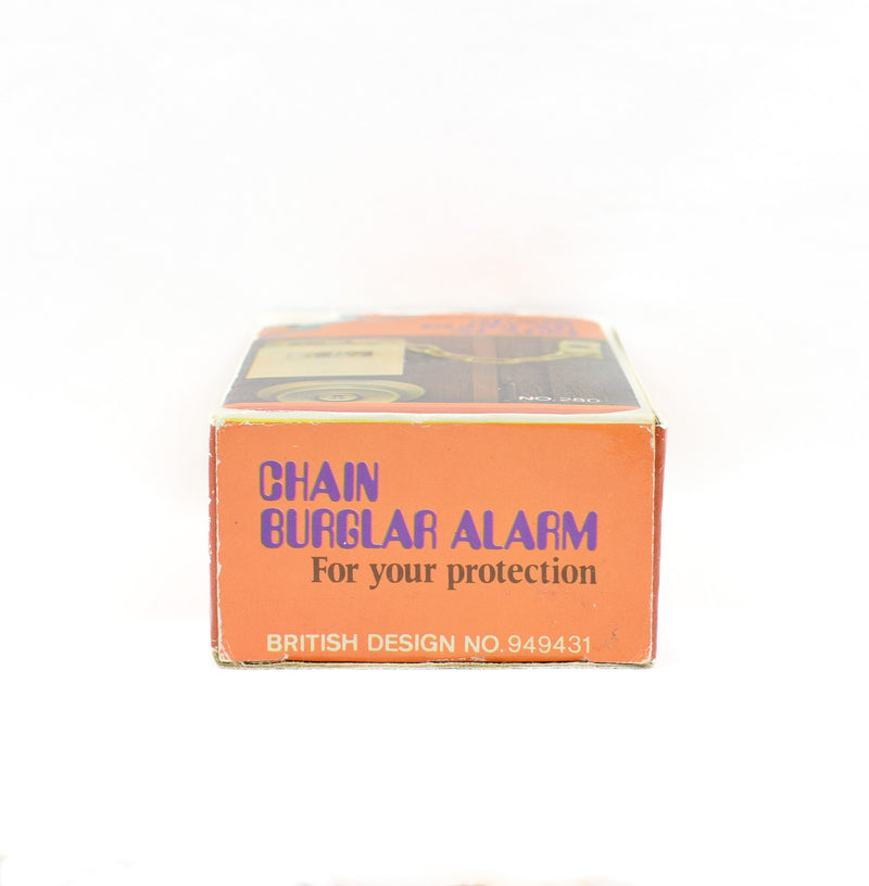 *DEADSTOCK* Vintage 70s CHAIN BURGLAR ALARM by British Design