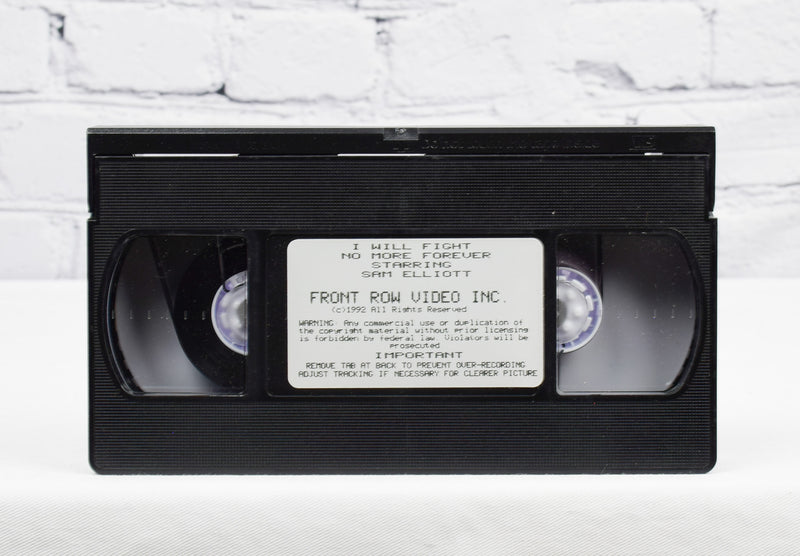 1992 Front Row Video Inc. - I Will Fight No More Forever VHS