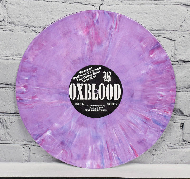 1998 Punk Core Records - Oxblood "Crime Stories" Marbled Purple - 12" 33-1/3 RPM LP Record