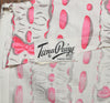 Vintage 50s Pink & White TEENA PAIGE Fit & Flare Swing Dress w/ Matching Belt - 11