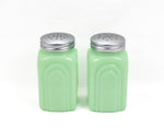 Jadeite 50s Inspired Sexy Pinup Girls SALT & PEPPER SHAKERS Set