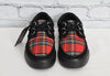 NEW IN BOX T.U.K. Footwear Black Faux Suede & Plaid Sneaker