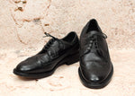 Vintage Black GUARDSMAN Leather Brogue Wingtip Oxford Dress Shoes - 11 D