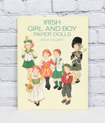 1995 Irish Girl and Boy Paper Dolls - Kathy Allert - Paperback Book