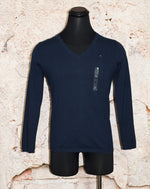 NWT - Dark Blue TOMMY HILFIGER V-Neck Sweater - L