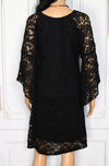 Women's Vintage Rod's Black Floral Lace Dress - L