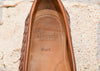 Vintage Brown ALLEN EDMONDS "Capri" Weaved Leather Penny Loafers - 10 D