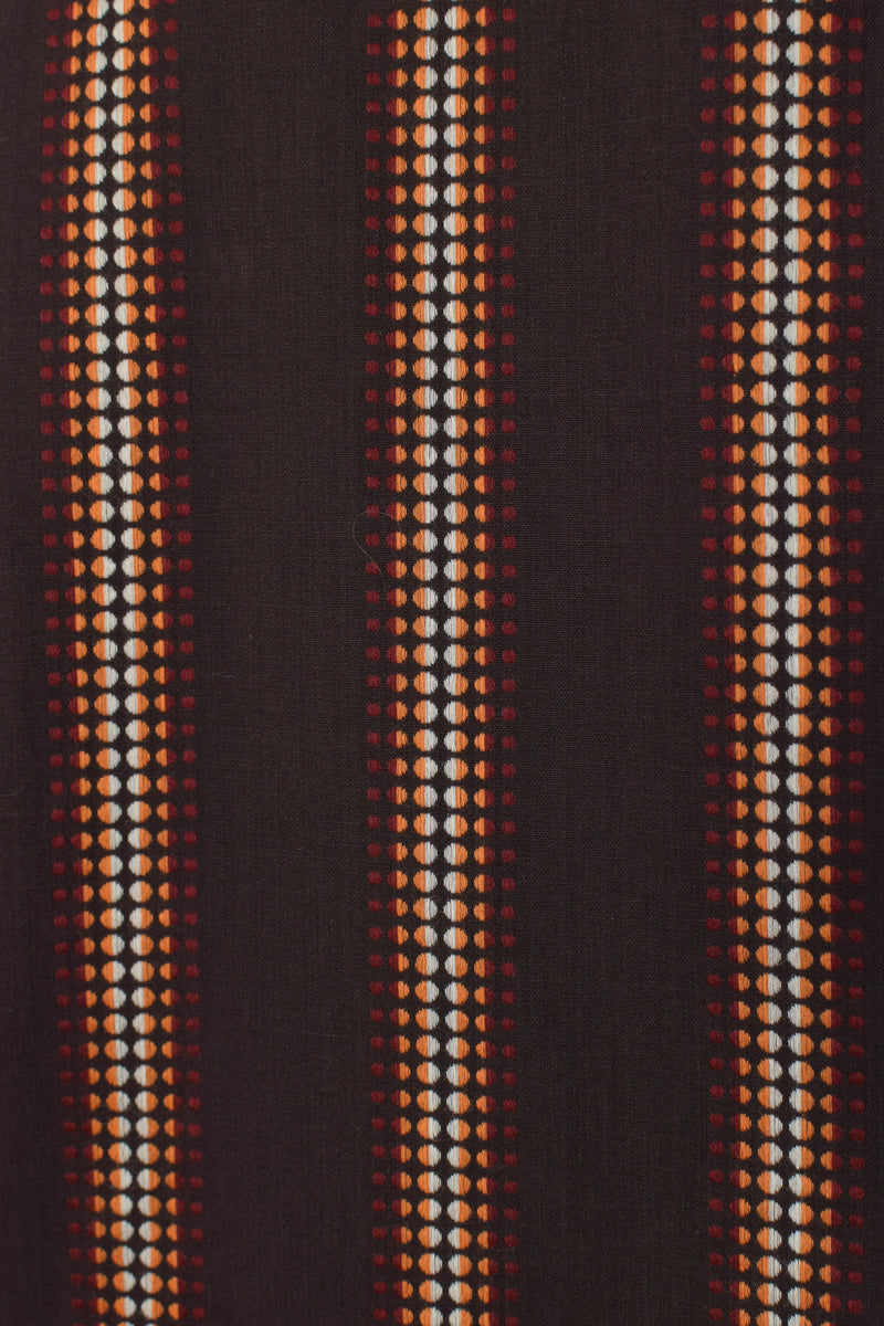 Brown Striped BEN SHERMAN Long Sleeve Button Up Shirt - 3/L