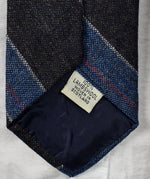 Vintage Cambridge Classics by Mervyn's Blue Striped Lambswool Necktie