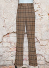 RARE Vintage 70s Brown Plaid 2 pc. Suit