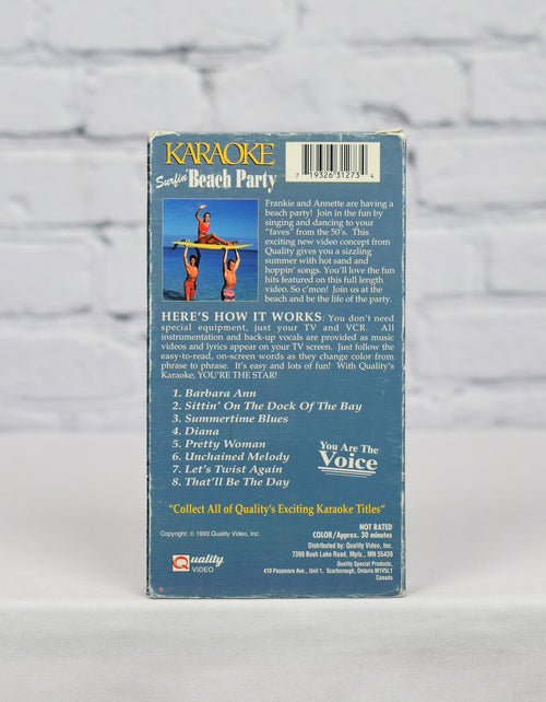 Karaoke Surfin' Beach Party - 1993 Quality Video Inc. VHS