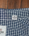 Dark Blue Checkered BEN SHERMAN "Tailored Slim Fit" Long Sleeve Button Up Shirt - 16-1/2, 32-33