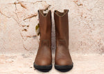 DEADSTOCK NIB 1975 Brown LEHIGH Oiled Wellington Roper Cowboy Boots - 11 2E