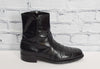 Men's Vintage 70s The Florsheim Shoe Black Leather Ankle Beatle Boots - 7-1/2 D