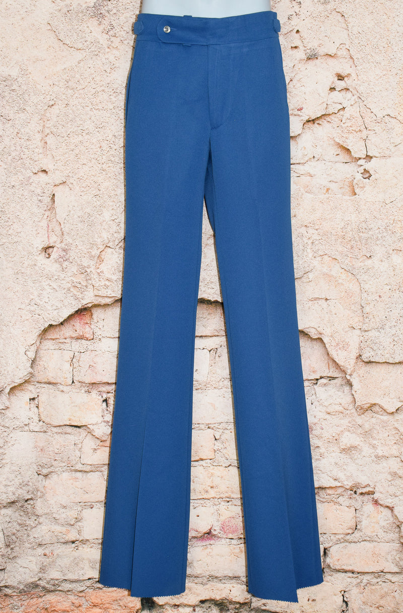 DEADSTOCK - Vintage 60s/70s Blue GRAND SLAM by Munsingwear Polyester Dress Pants - 30L