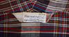 Men's Vintage Regency Brown Plaid Cotton Robe - XL