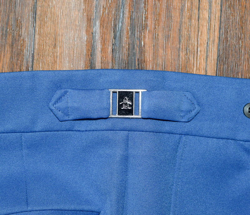 DEADSTOCK - Vintage 60s/70s Blue GRAND SLAM by Munsingwear Polyester Dress Pants - 30L