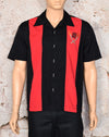 Men's Vintage Steady Last Call Red/Black Bowling Shirt - M