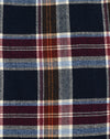 Vintage 90s Blue & Maroon Plaid SEARS X-Tall Long Sleeve Flannel Shirt - L