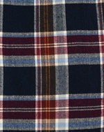 Vintage 90s Blue & Maroon Plaid SEARS X-Tall Long Sleeve Flannel Shirt - L