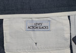 Vintage Bluish-Grey LEVI'S Action Slacks Dacron Polyester Dress Pants