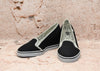 RARE Black VANS Slip On Canvas Wedges - 9