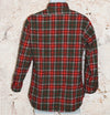 Vintage 60s/70s Red Plaid PENDLETON Virgin Wool Flannel Long Sleeve Shirt - L