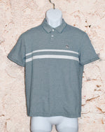 Blue & White Striped ORIGINAL PNEGUIN Short Sleeve Polo - M