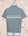 Blue & White Striped ORIGINAL PNEGUIN Short Sleeve Polo - M