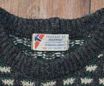 メンズ Vintage Petersen &amp; Dekke Product of Norway グレー/タン プルオーバー セーター - 14