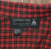 Vintage 90s Red & Black Plaid CAROLE LITTLE Snap Button Long Sleeve Shirt - 8