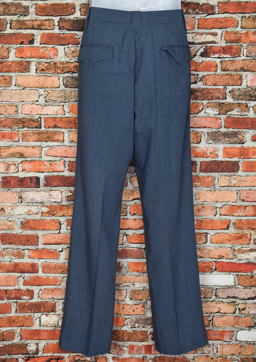Vintage 70s Bluish Grey SHEPLERS Western Dress Pants - 32