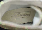 RARE IN BOX Vintage 90s LA DURANCE BY PANIAN'S White Sequin Combat Boots - 4 M