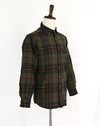 Vintage 80s Green Tartan Plaid PENDLETON Flannel Shirt - L