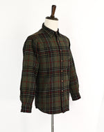 Vintage 80s Green Tartan Plaid PENDLETON Flannel Shirt - L