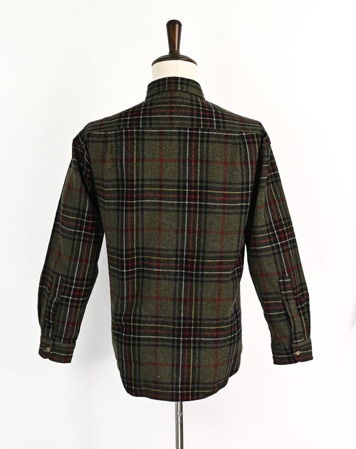 Vintage 80s Green Tartan Plaid PENDLETON Flannel Shirt - L