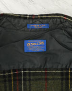 Vintage 80s Green Tartan Plaid PENDLETON Flannel Shirt - L