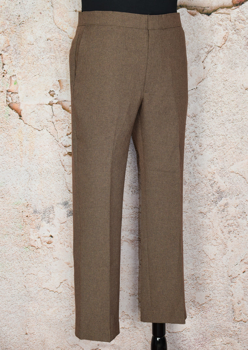 Vintage 70s/80s Brown LEVI'S Action Slacks Polyester Dress Pants