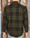 Vintage 80's Green Tartan Plaid PENDLETON Flannel Shirt - L